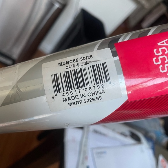 CAT8 -5 USSSA Senior League Baseball Bat, 2 3/4" Barrel, 30"/ 25 oz,White​​ - Picture 5 of 6